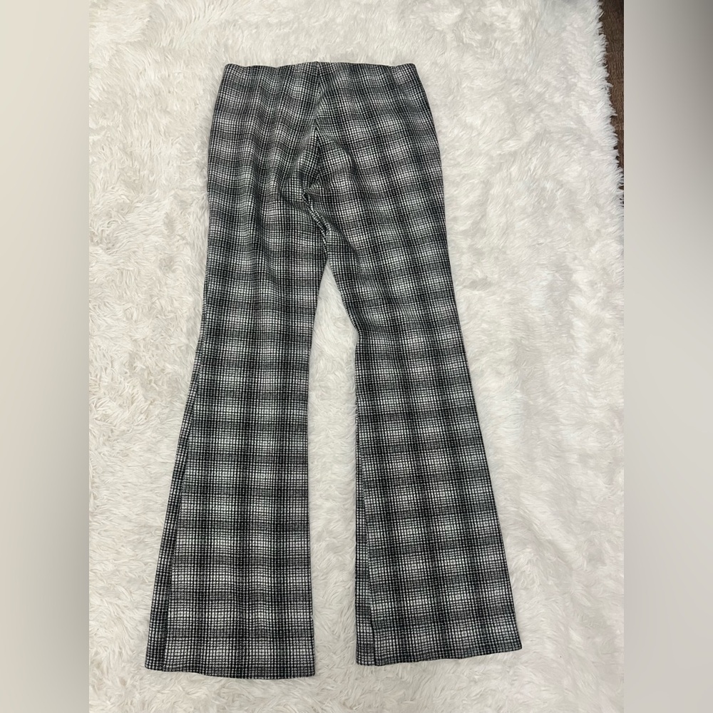 Maeve Black & Gray Plaid Boot-Cut Pants - Picture 9 of 10